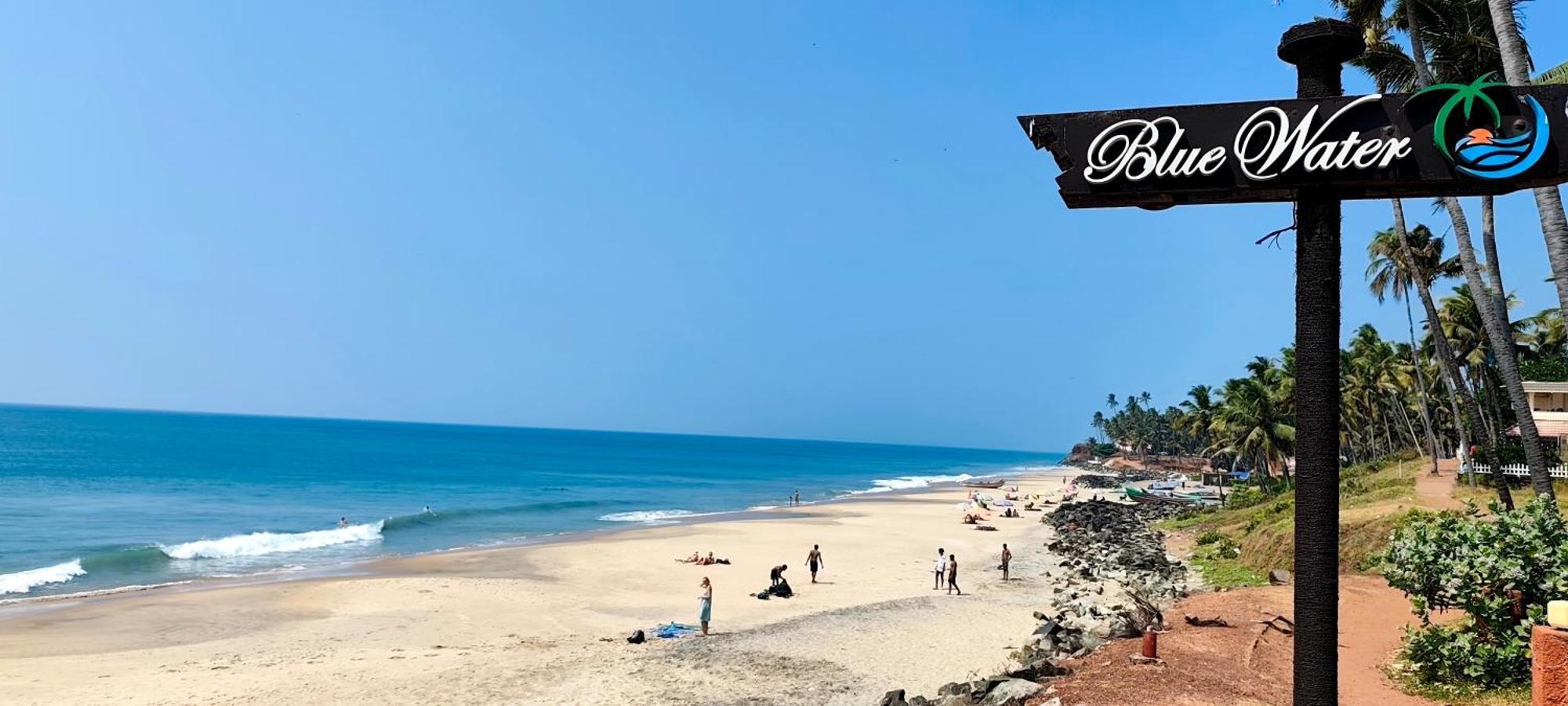 Blue Water Beach Resort Varkala Bagian luar foto